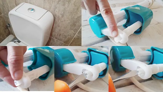 صورة توضح خطوات تصليح السيفون الافرنجي تسريب ماء من التواليت